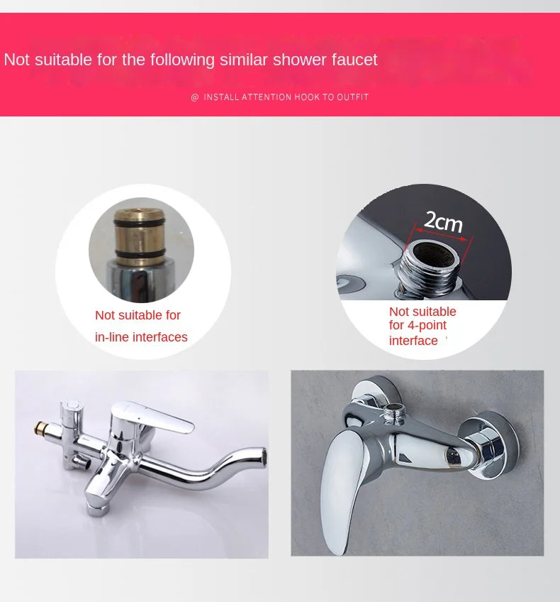 Shower Extender Gray Black Shower Extension Rod Shower Bracket 30\40\50 cm Shower Extension Rod Riser Tube Bathroom Accessories