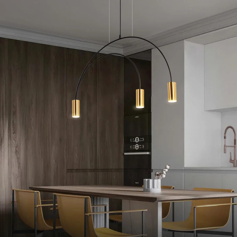 2021 New Restaurant Chandelier Light Luxury Nordic Dining Living Room Table Bar Minimalist Chandelier Simple Modern Light