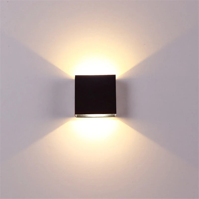 6W Wall Lamp Living Room LED Luminaire Aisle Wall Sconce Bedroom LED Wall Lights White/Black Color