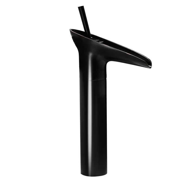 Modern Antique Single Level Bathroom Wash Basin Faucet Matte Black Thermostatic Lavatory Faucet Water Taps Single Level Basin