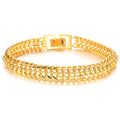 Fashion Valentine's Day Creative Gift Copper Gold Plated Lady Gold Bracelet  for Women Men Jewelry
