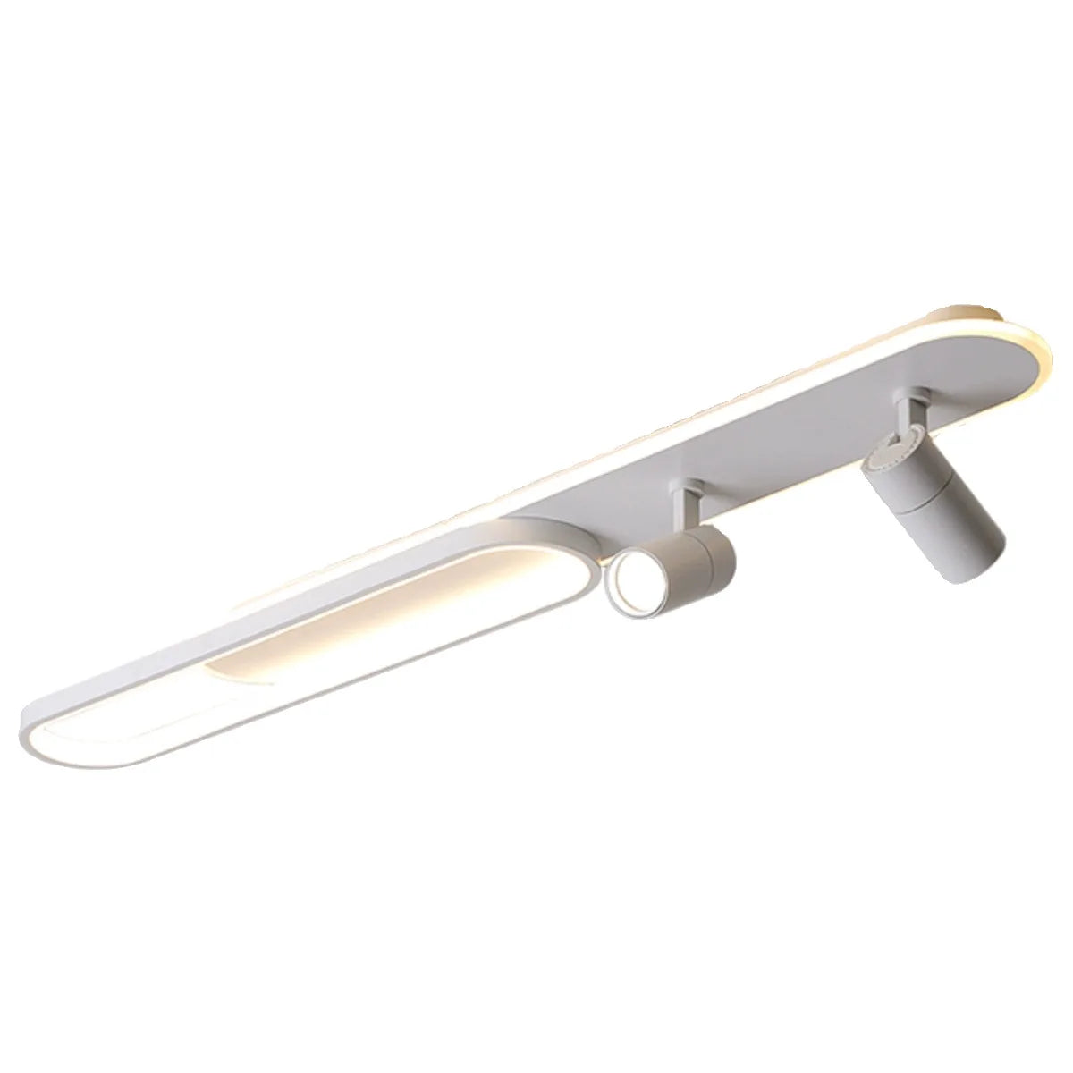 Modern Minimalist LED Ceiling Light Strip Design Remote-Controlled Three-Color-Changing Surface-Mounted for Living Rooms