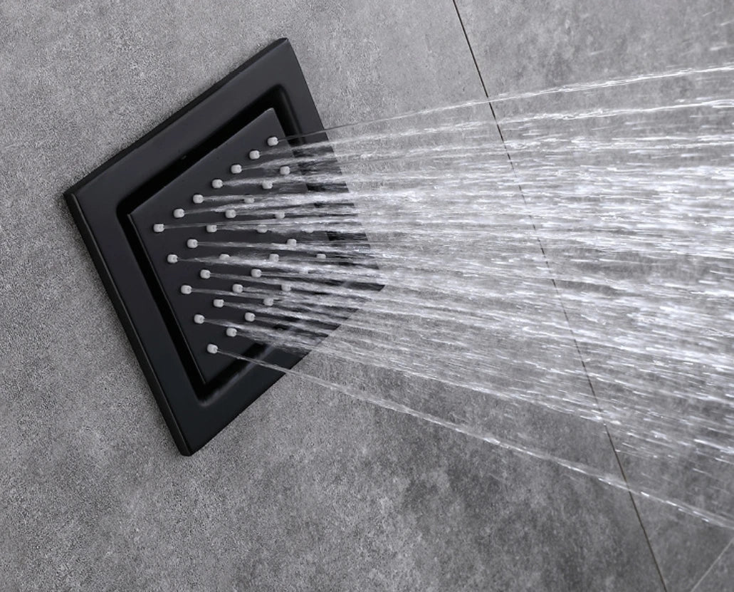 LED Full Body Smart Ceiling 4 Ways Function Digital Thermostatic Rainfall Waterfall Shower Jets System Set with Body Jets