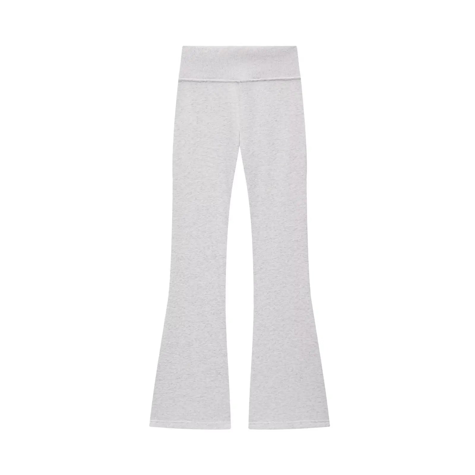 PB&ZA Women 2025 Autumn New Chic Fashion Elastic Waist Horn Pants Vintage High Waist Female Trousers Mujer