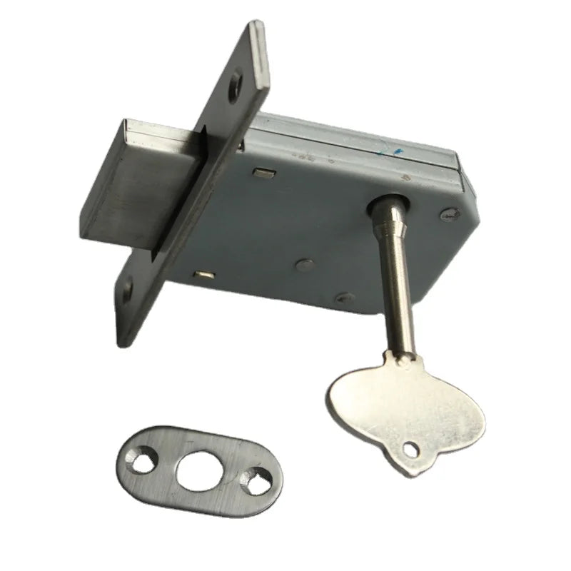 SS 304 Fire Hydrant Lock Single Tongue Square Plate Security Deadbolt Rack Bolt Door Lock
