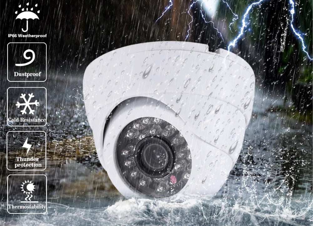 White CCTV AHD Dome Camera 5MP HD Oudoor Indoor Home BNC Security Analog Camera XMEYE 2MP 1080P DVR Video Surveillance Cam H.265