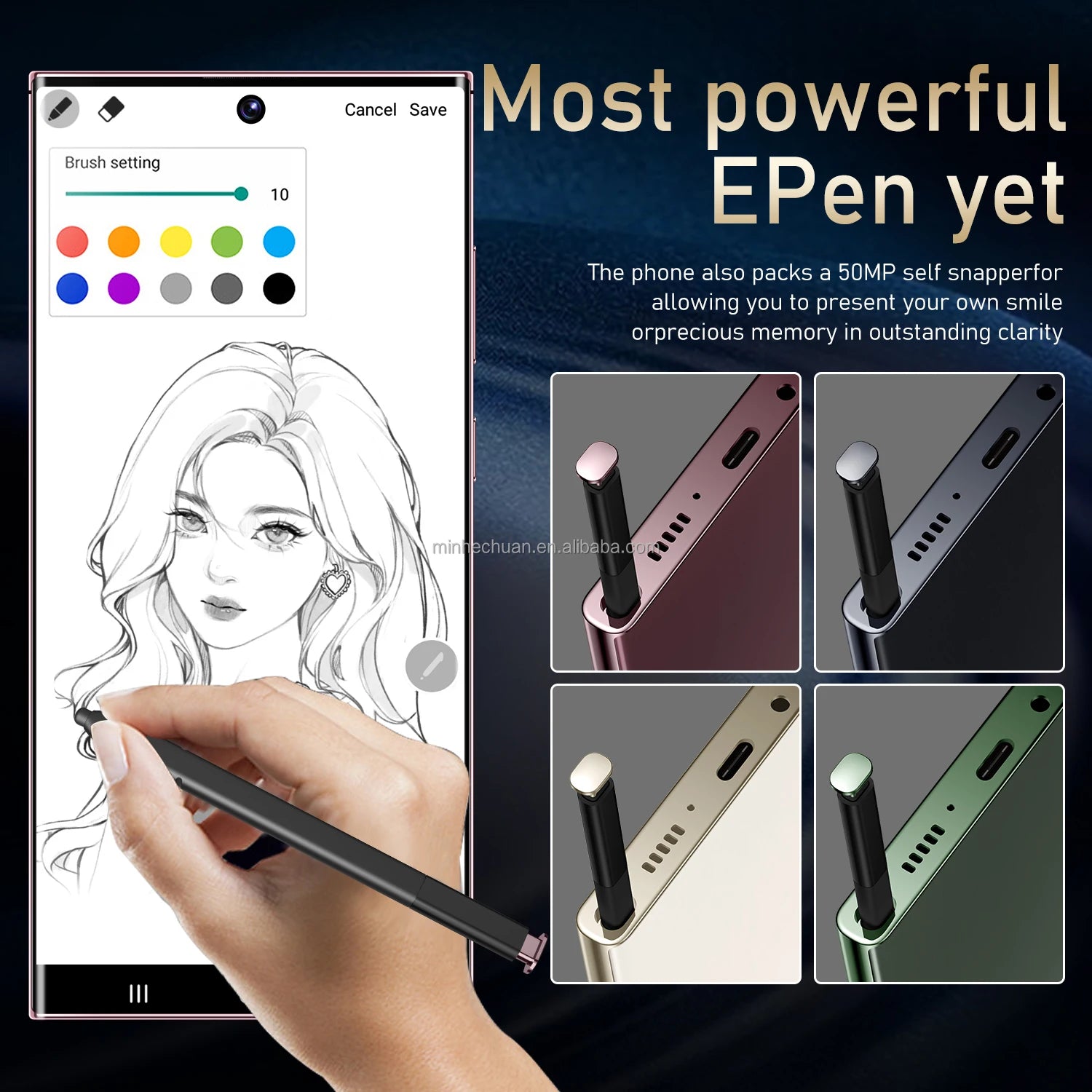 2024 Market Factory Price S24 Ultra+ Unlocked Smartphone Dual SIM Card Mobile Phone 5G S24 Ultra 16GB+1TB Cell Phones