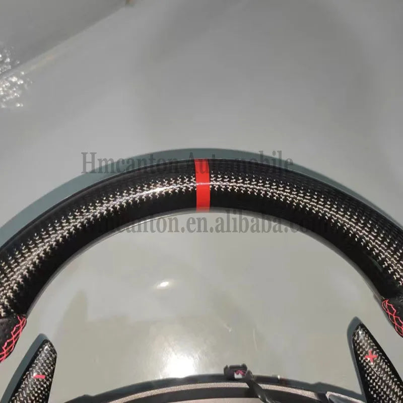 Wholesale New Products Perforated Leather Carbon Fiber Steering Wheel for Chevrolet Camaro Car Steering Wheel