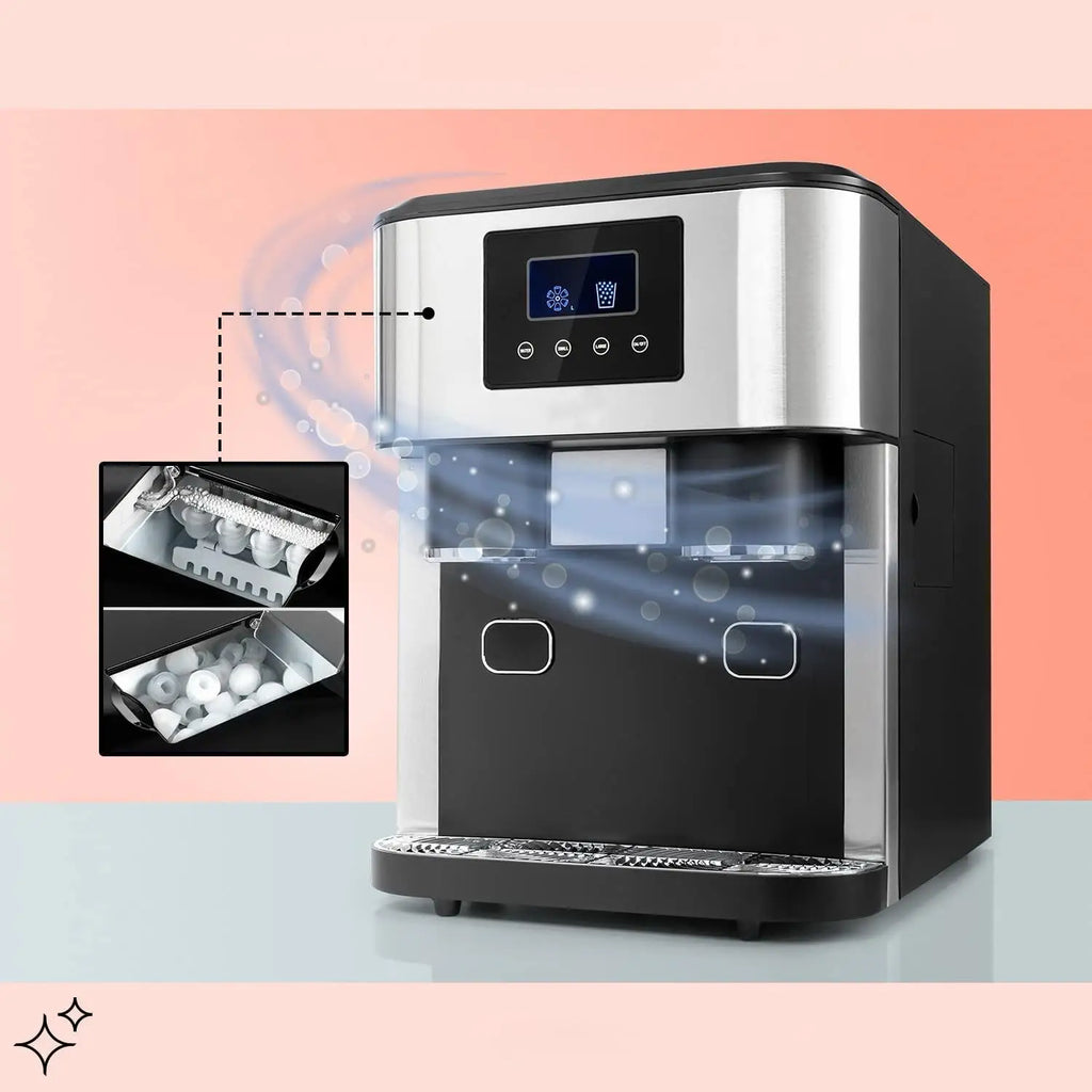 Multi Function Ice Water Dispenser Crushed Ice Maker 3-in-1 Restaurant Commercial Use Counter Top Electric Bakery Hotels