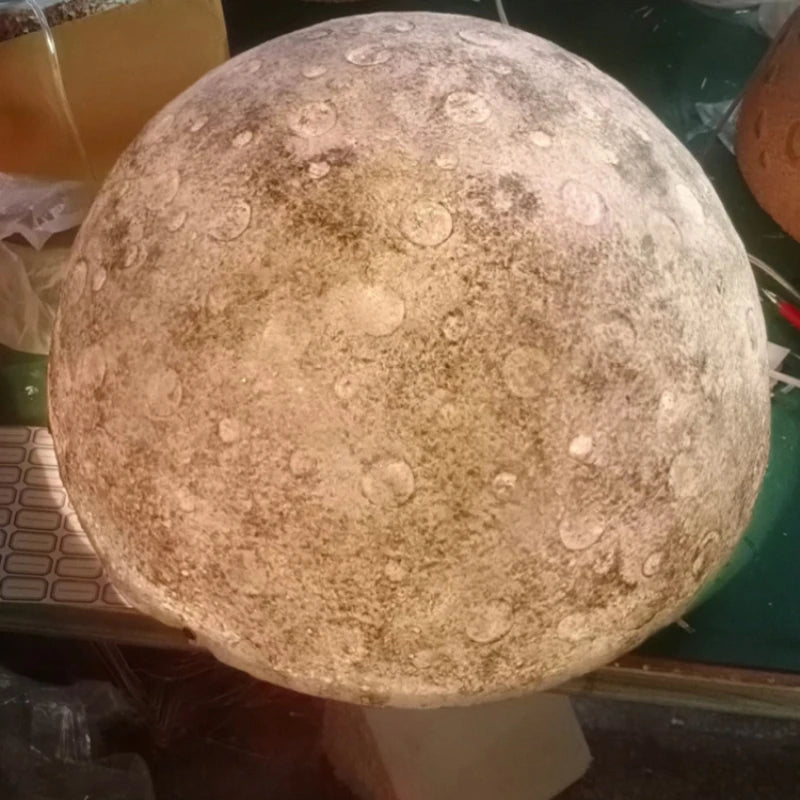Luminous Duckpin Lamps Corridor Landscape Floor Lamp Living Room Decoration Paint Frosted Glass Fiber Globe Motif Light