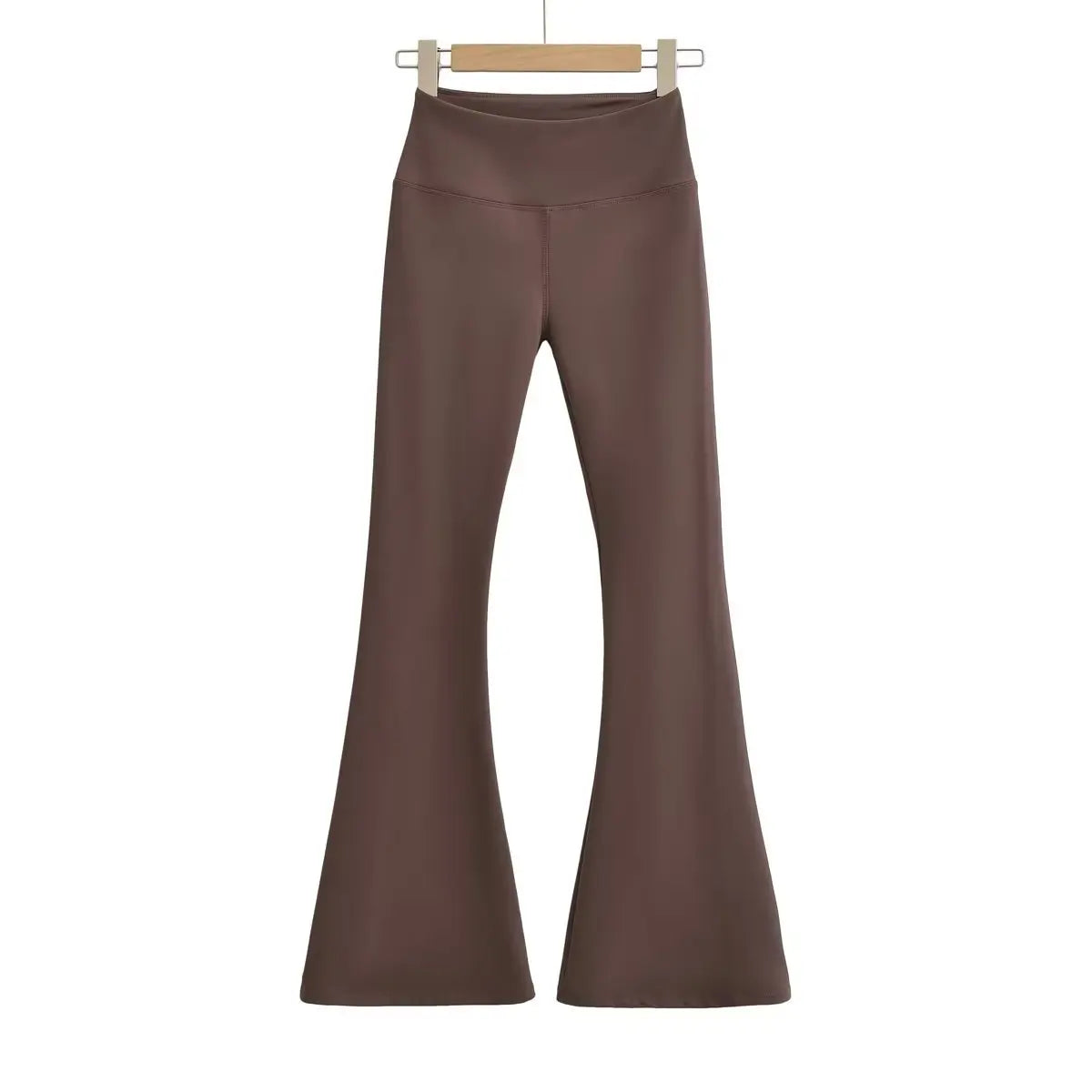 High Wide Waistband Warm Fleece Fully Stretchy Soft Flare Legging Pants Women's Yoga  Sweat Pant