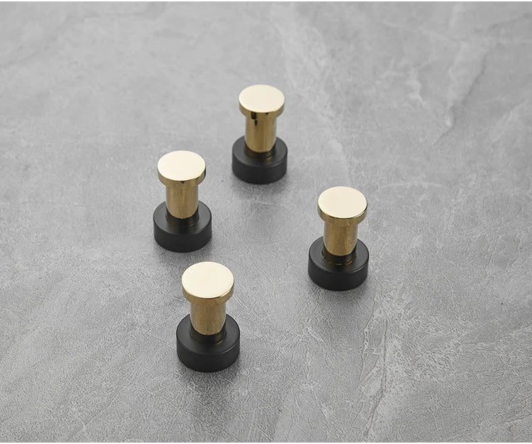 Brass Robe Hooks Clothes Hanger Household Small Decoration Rustproof Towel Hook Coat Hanger Key Rack Bathroom Accessories WB8123