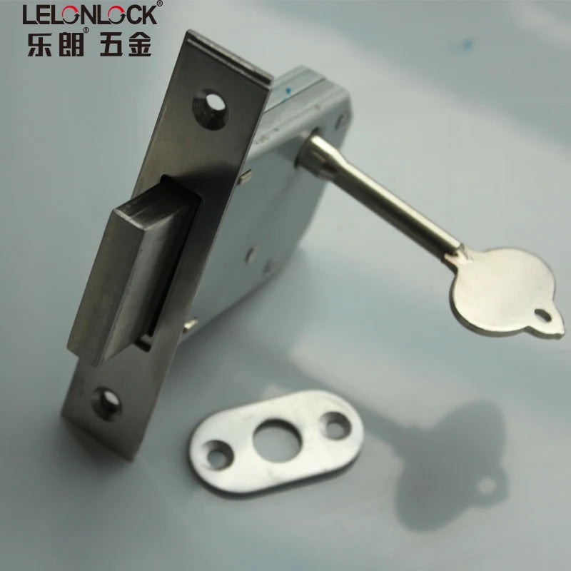 SS 304 Fire Hydrant Lock Single Tongue Square Plate Security Deadbolt Rack Bolt Door Lock