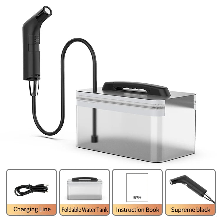 Bathroom Gadget Water Jet Spray Muslim Shower Electric Portable Bidet Sprayer with 2.3L Water tank for Toilet  & Outdoor Hiking