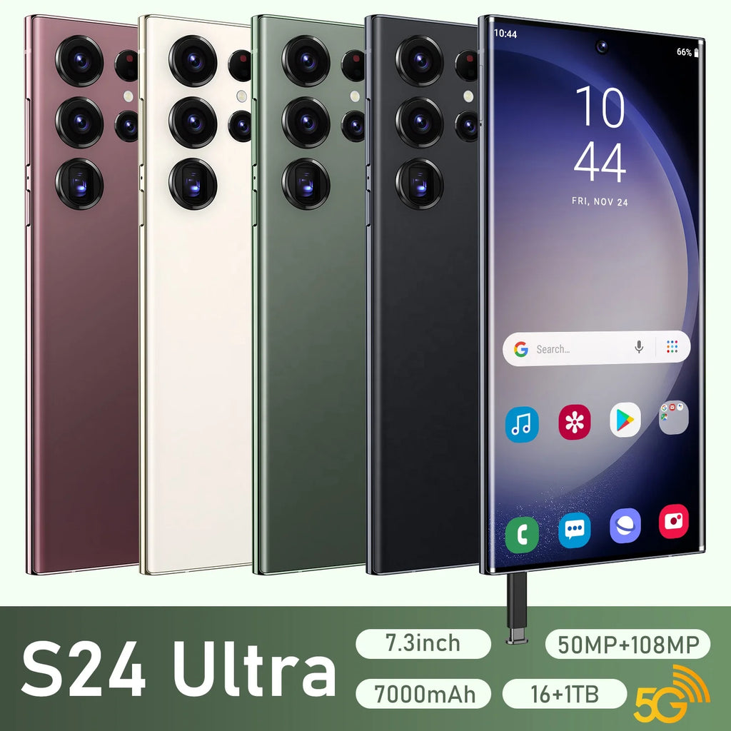 2024 Market Factory Price S24 Ultra+ Unlocked Smartphone Dual SIM Card Mobile Phone 5G S24 Ultra 16GB+1TB Cell Phones