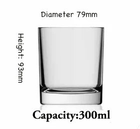 1PCS Non-leaded Crystal Old Fashioned Whiskey Glasses, Excellent For Cocktail Bourbon Rocks Tumbler Glass