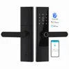 TTlock Ble App Digital Electronic Lock Fingerprint Password Smart Lock Safe Home Card Nfc Keyless Wooden Intelligent Door Lock