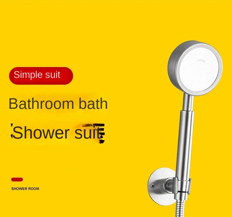 Single Handle Stainless Steel Triple Mixing Wall Mount Shower Valve Rainy Soft Jet Brushed Surface Ceramic Core 3 Holes Modern
