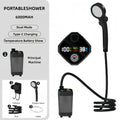New Design USB Rechargeable 6000mAh Outdoor Hand Portable Pressurized Outdoor Camping Electric Shower for Beach