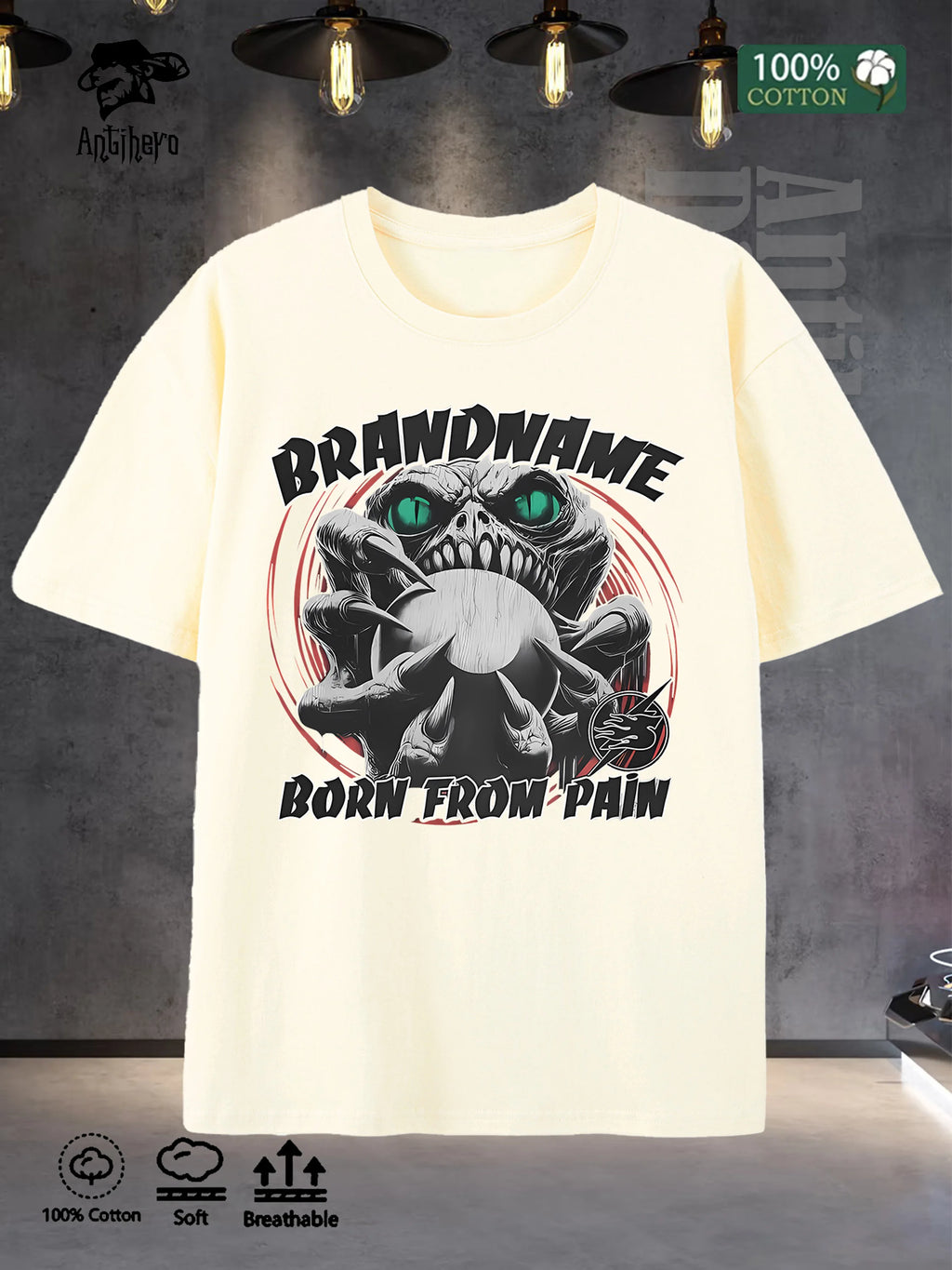 2025 Mens Go To Tee 100 Cotton Oversize Round Neck 5 Colors US Stock