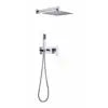 Brass mixing valve wall-mounted shower,2-function bathroom shower head, faucet and shower head set.