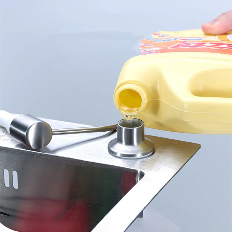 350ml Stainless Steel Sink Soap Dispenser Liquid Soap Bottle Manually Pressing Soap Lotion Dispenser Kitchen Accessories Funnel