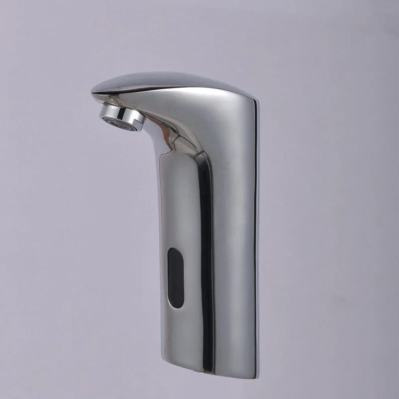 Modern Stainless Steel Deck Mount Waterfall Bathroom Faucet Cold Hot Water Tap for Bedroom Vanity Vessel Basin Faucet