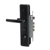 High Security Anti-theft Stainless Steel 304 Mechanical Door Lock Matt Black Panel Lock with Four Spring Bolt