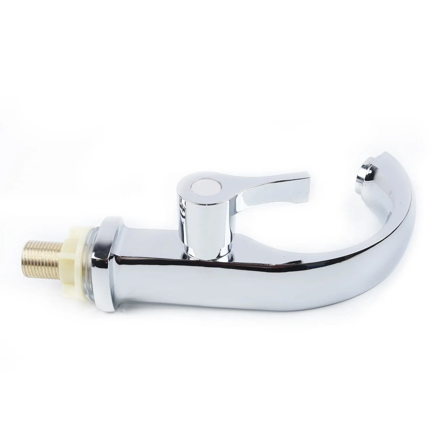1 Chrome Plated Single Cooling Faucet, Single Hole Easy To Install, Suitable for Bathroom and Kitchen