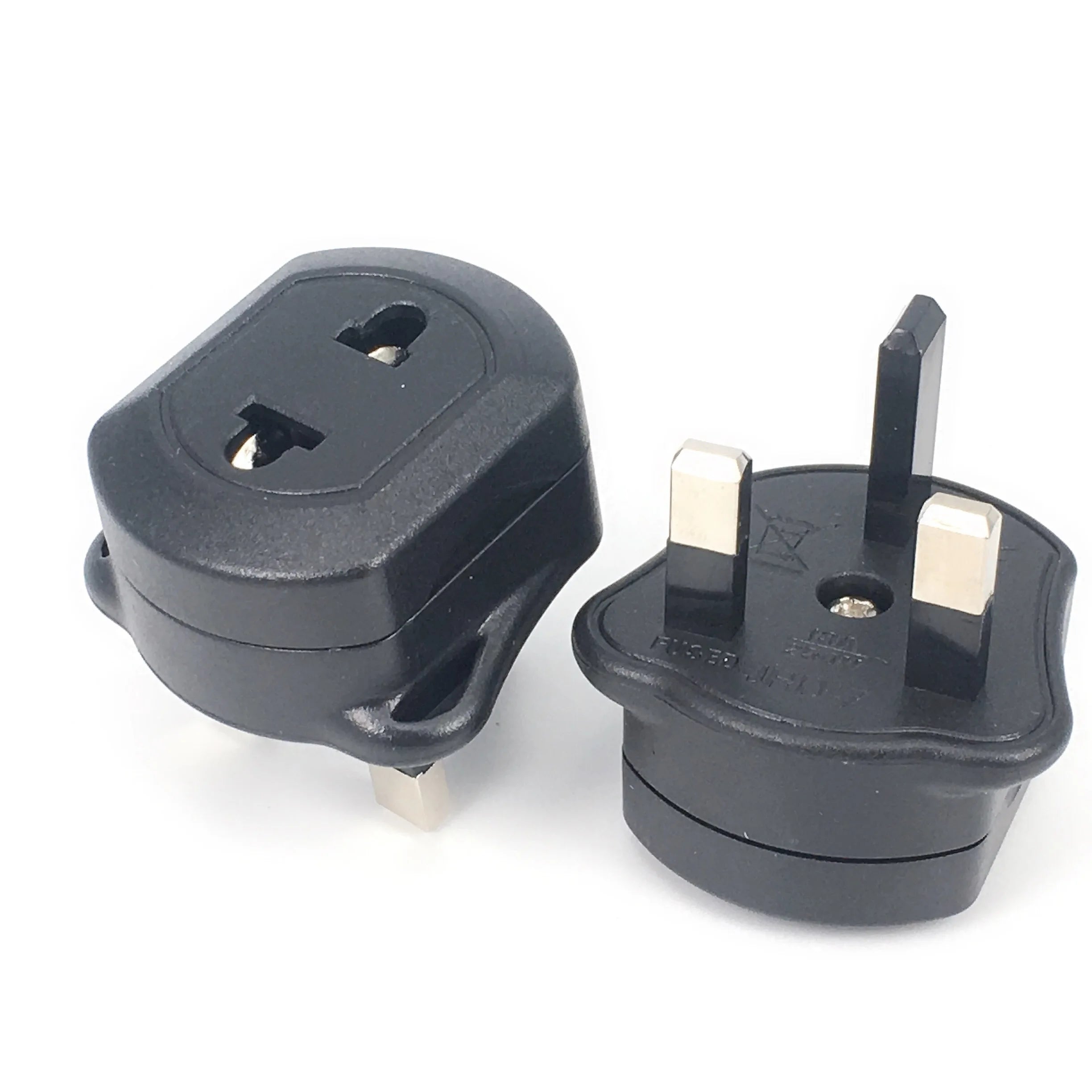 EU 2 Pin To 3 Pin UK Electric Power Shaver Toothbrush Plug Adaptor Converter Durable for Travel Socket Adapter