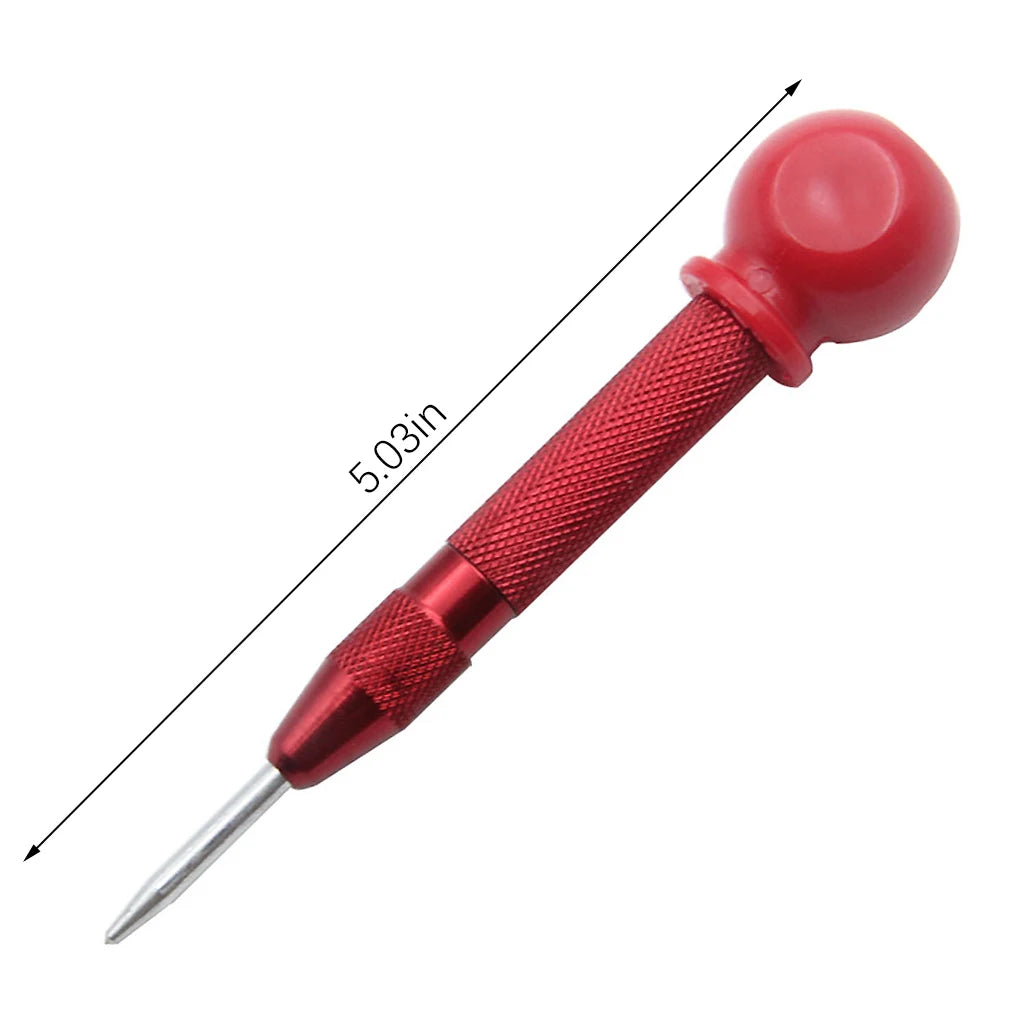 5 inch Automatic Center Punch Spring Loaded Marking Starting Holes Tool Wood Press Dent Marker Woodwork Tool Hole Drill Bits New