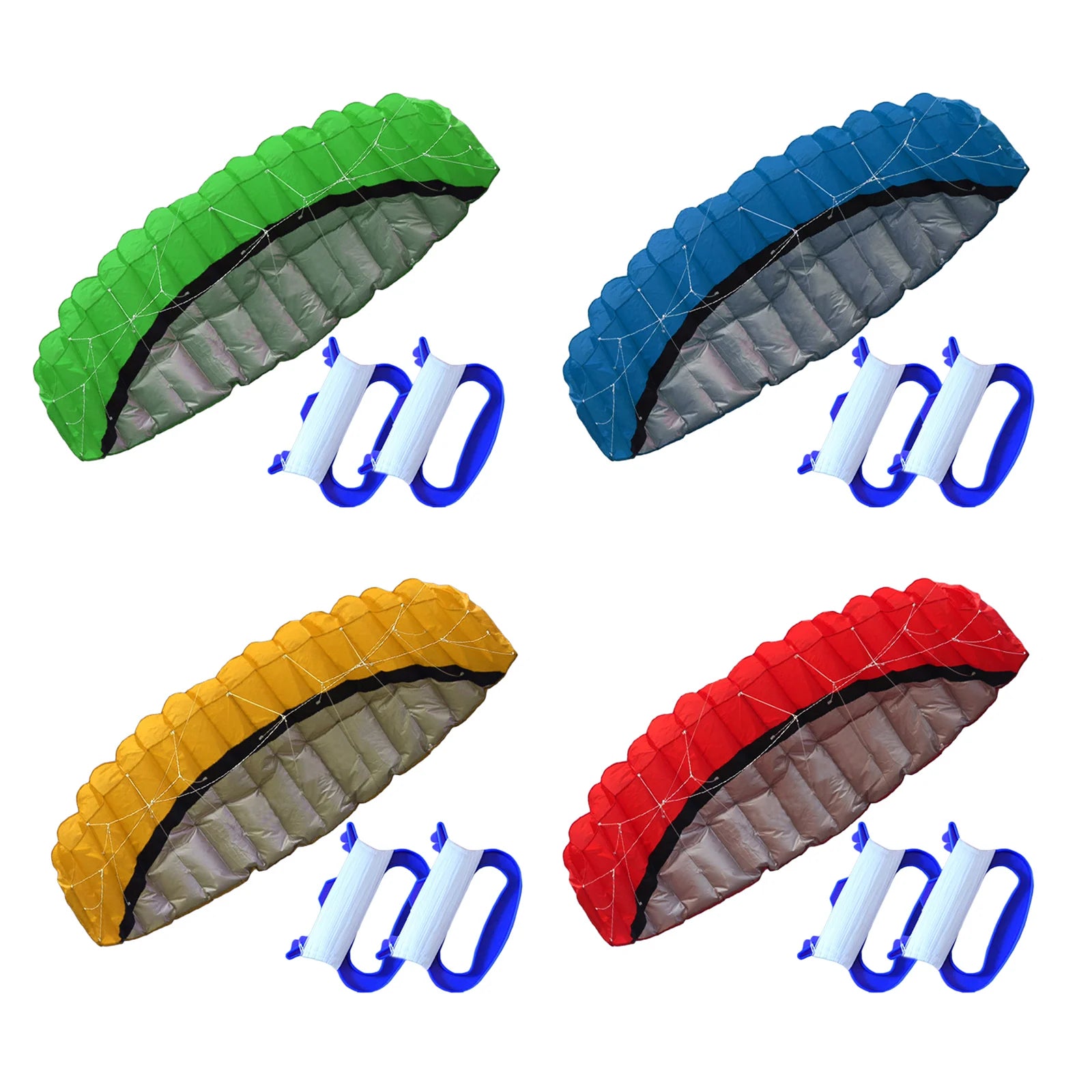 Adults Kitesurfing Trainer Kite Wing, Durable Beach Summer Double Lines Trick Kites , Outside Stunt Toys Sport Flying Wing