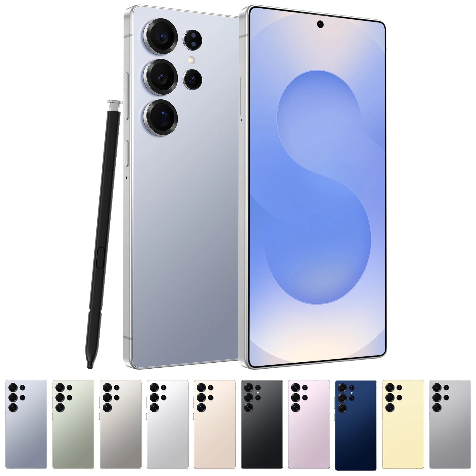 Unlocked 7.3 Inch S25 Ultra 5G Smartphones Built in Stylus Face ID Mobilephone Ai Phones Mobile Android US Local Stock