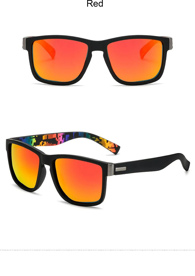 Fashion Polarized Sunglasses Man Woman Driving Coating Points Red Frame Eyewear Male Sun Glasses UV400 Sun Glasses