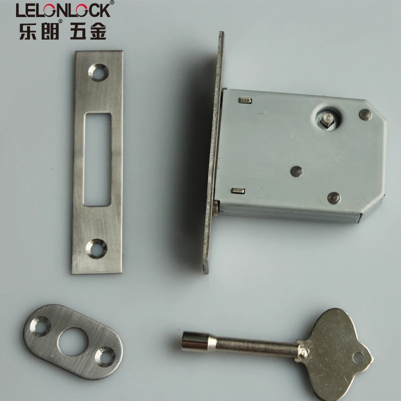 SS 304 Fire Hydrant Lock Single Tongue Square Plate Security Deadbolt Rack Bolt Door Lock