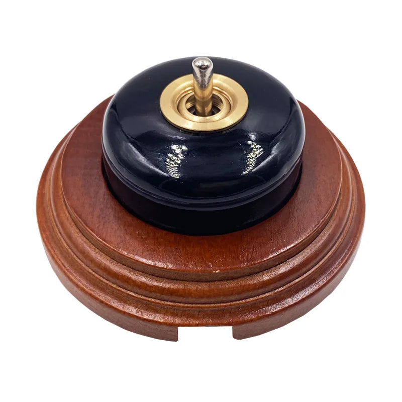 Home Improvement Round Ceramic Retro Toggle Switch 1 Ｗay 2 Way Control Wall Light Rocker Switch