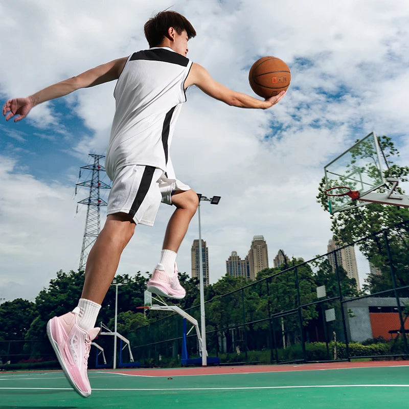 Logo Custom Ergonomic Support Indoor Outdoor Performance Sneakers Stability Low Profile slip Resistant Traction Basketball Shoes