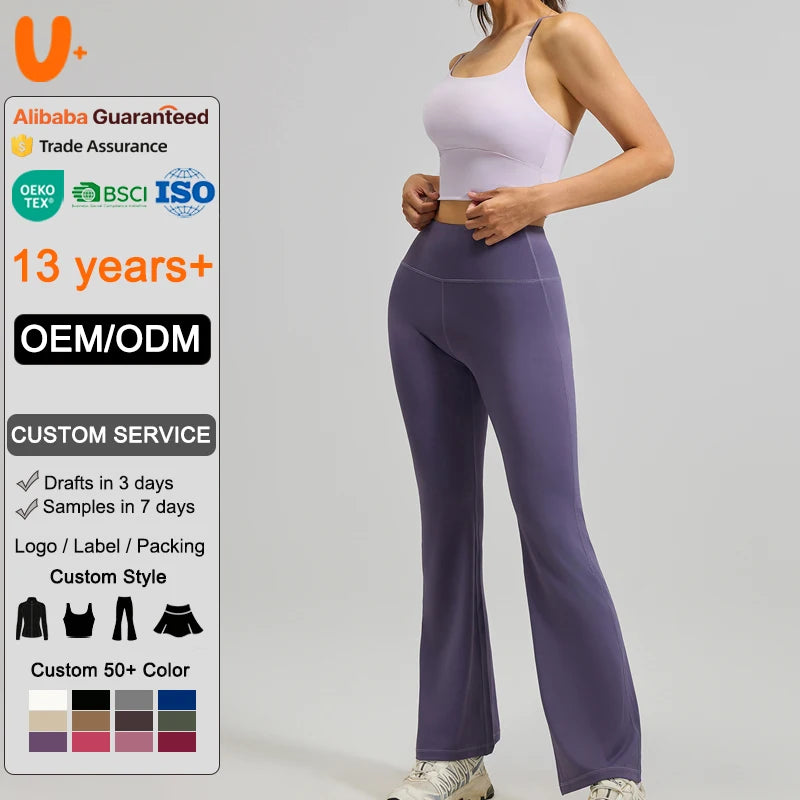 Custom Logo Women's Activewear Set Shock Proof Blocking Color Bra 4-way Stretch High Waisted Yoga Set Fitness Workout Clothing