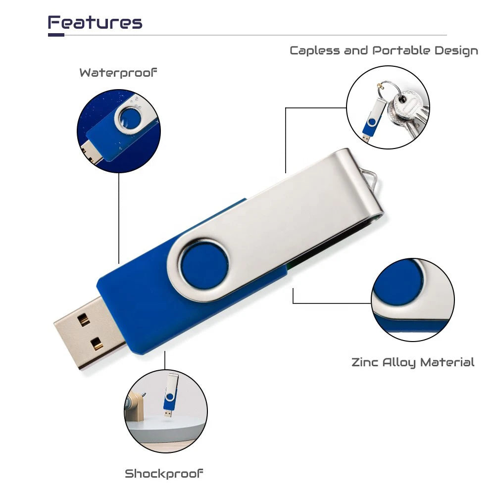 Wholesale USB 3.0 Flash Drives Full Capacity Metal USB Stick in Sizes 16GB 32GB 64GB 128GB Hot Sale New Products