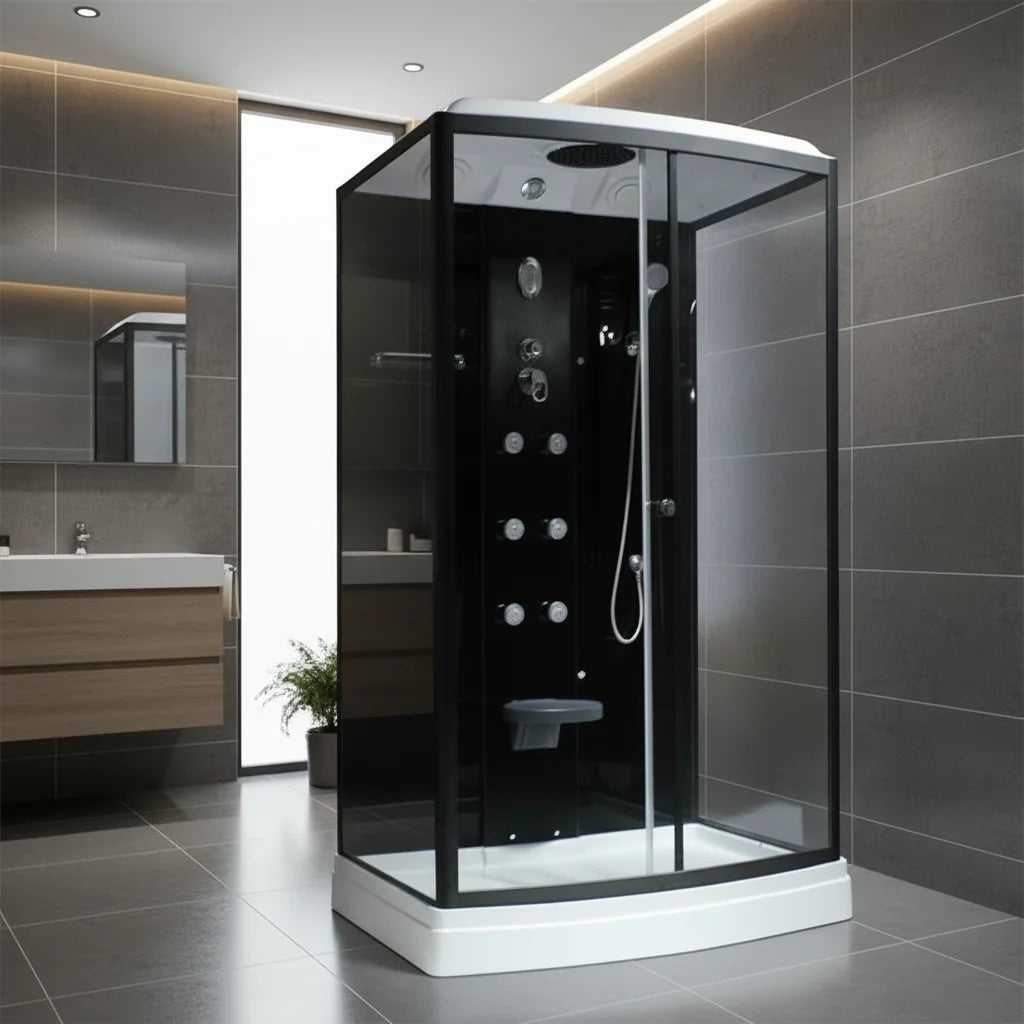 Modern Steam Shower and Sauna Room Curved Steam Shower Massage Steam Shower Room
