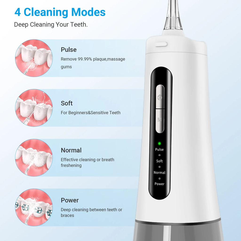 Teeth Oral Irrigator Dental Manufacturer Portable Tooth Cleaner Mouth Shower Wash Machine Usb Rechargeable Water Flosser