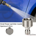 1/4  Quick Plug Stainless Steel Car Washing Fitting Nozzle High Pressure Spray Shower Nozzle  for Flower Garden Watering