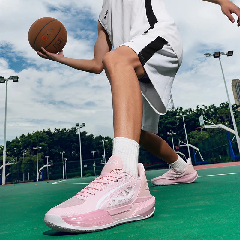 Logo Custom Ergonomic Support Indoor Outdoor Performance Sneakers Stability Low Profile slip Resistant Traction Basketball Shoes