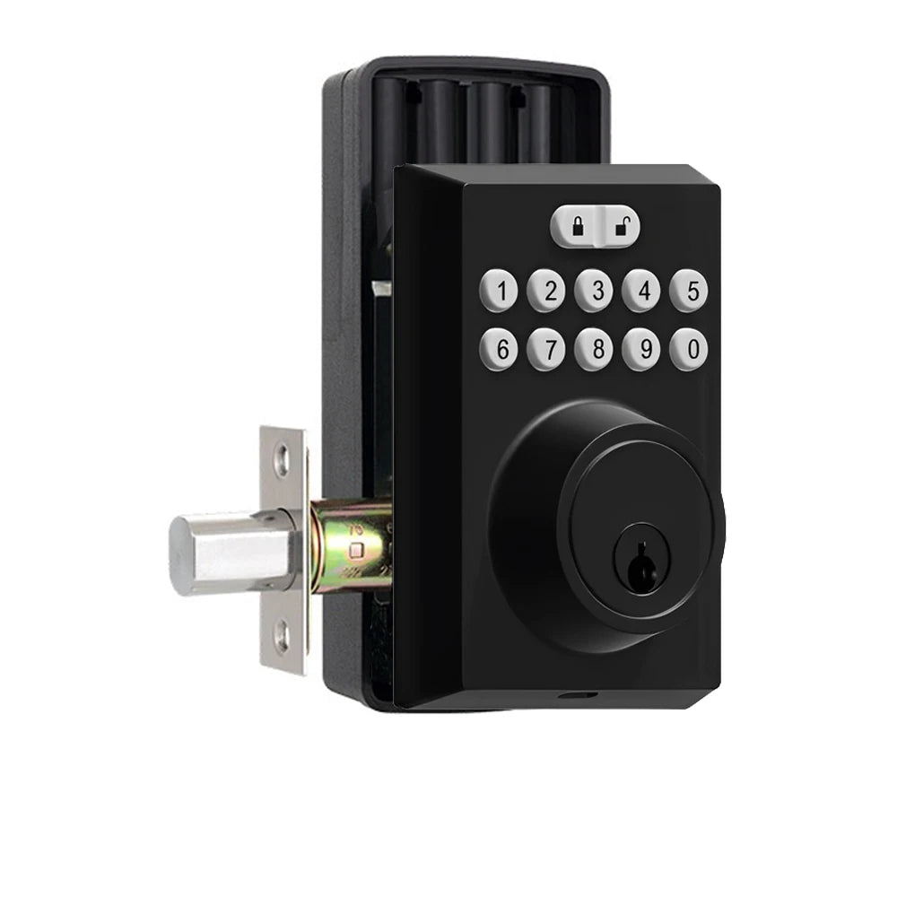 Keyless Front Entry Door Lock Electronic Password Key for Home Office Airbnb Single Latch Mortise 2023 Smart Deadbolt Locks