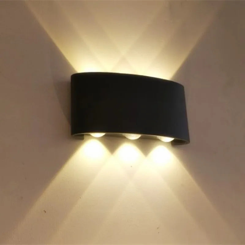 LED Wall Light 2W 6W 8W Waterproof Outdoor Wall Lamp Garden Porch Light Decor for Bathroom Bedroom Living Room AC85-265V
