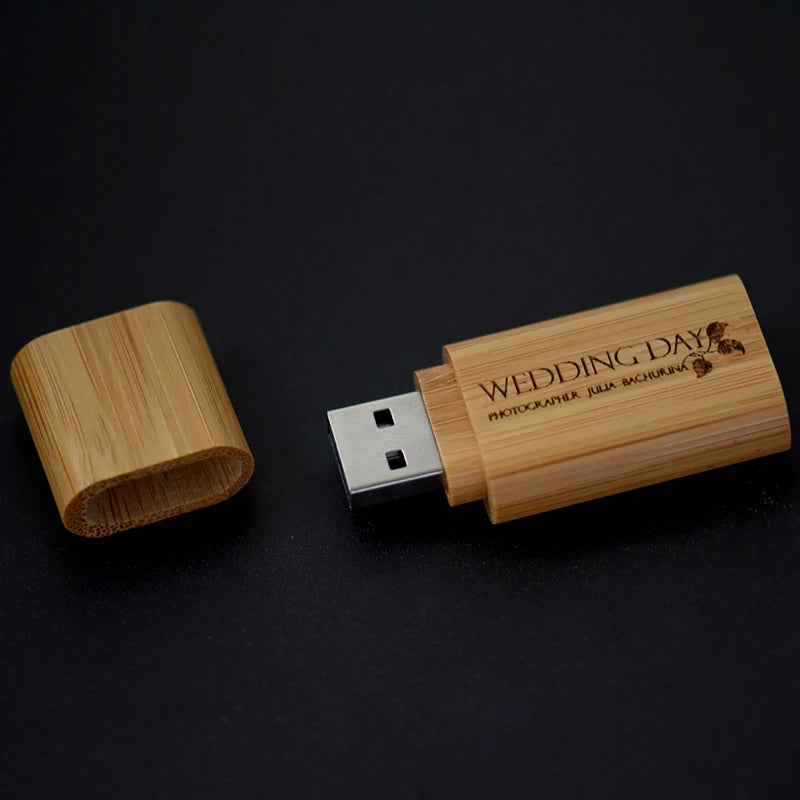 Eco-friendly  Wooden USB Flash Drivs 2.0 Pen Drive 4GB 8GB 16G 32GB 64GB Cle Usb Memory Stick U Dick Free Laser logo