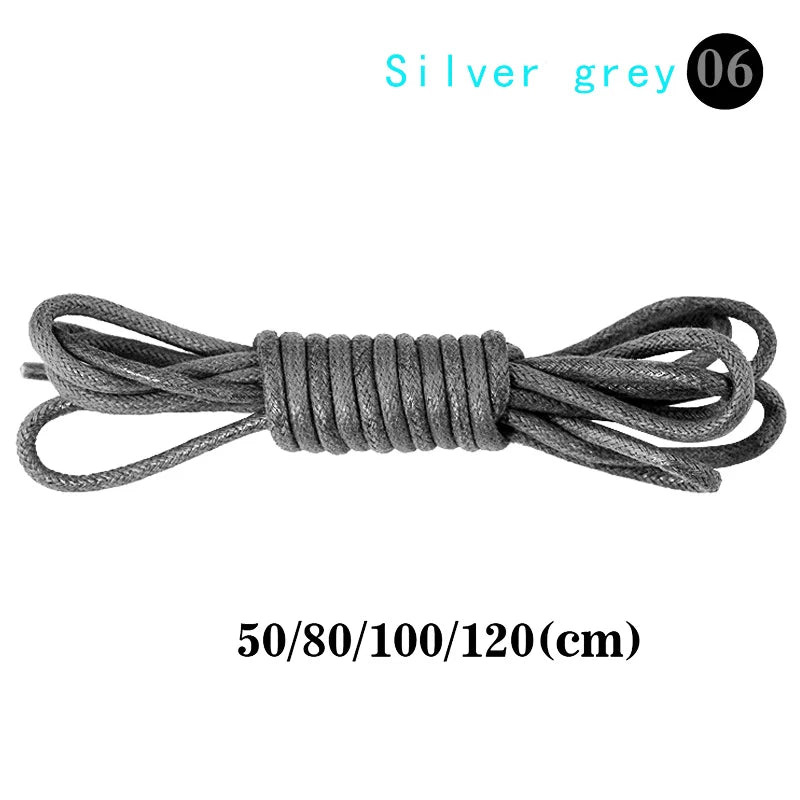 1Pair Round Shoelaces Polyester Solid Classic Shoelace Casual Sports Boots Shoe Laces Strings 50cm,80cm,100cm,120cm 11 Color