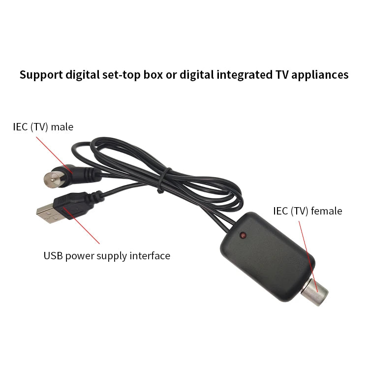 Syuan Antenna Adapter 25Dbi High Gain Tv Signal Amplifier 4K Tv Signal Amplifiers Tv Antenna Signal Amplifier