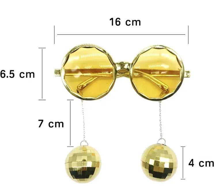 Youlun Wholesale Retro Disco Ball Party Favors Funny Glasses for Bachelorette Happy Valentine's Bridal Shower Men Women