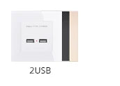 Coswall Luxury Crystal Tempered Glass Panel 1 Gang 1 Way Light Switch On / Off Wall Switch With LED Indicator 16A AC 250V